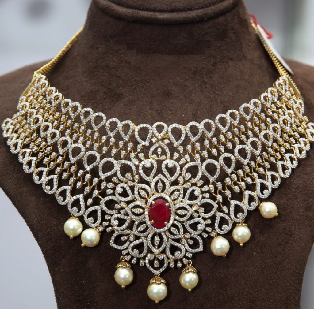 Diamond and Pearl Necklace Designs