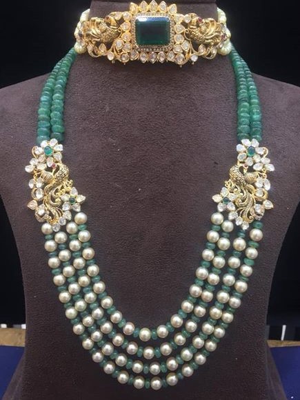 Emerald Polki Necklace