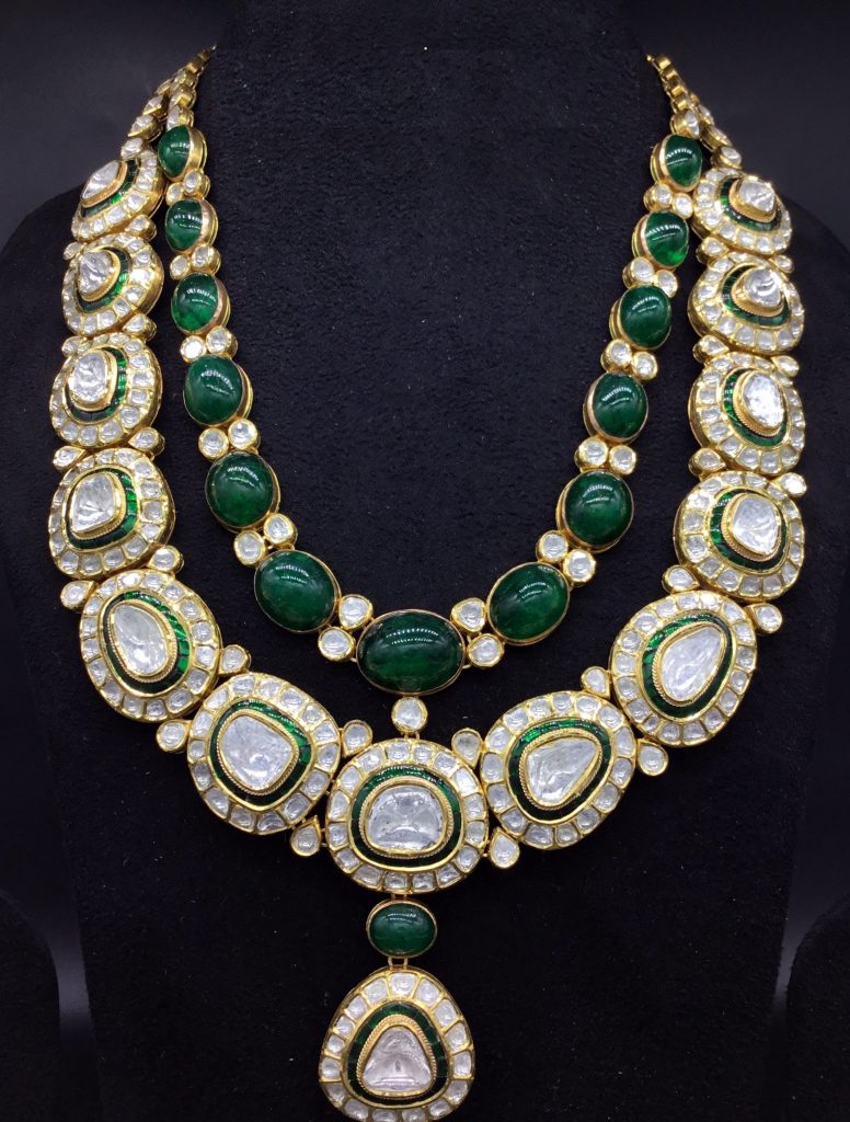 Emerald Polki Necklace