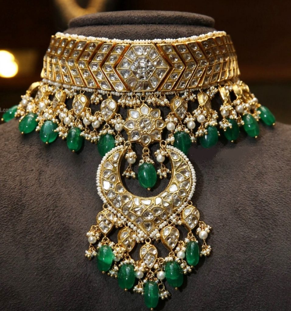 Emerald Polki Necklace