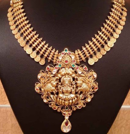 Chettinad Jewelry | Dhanalakshmi Jewelers | Coin Necklace | Kasu mala