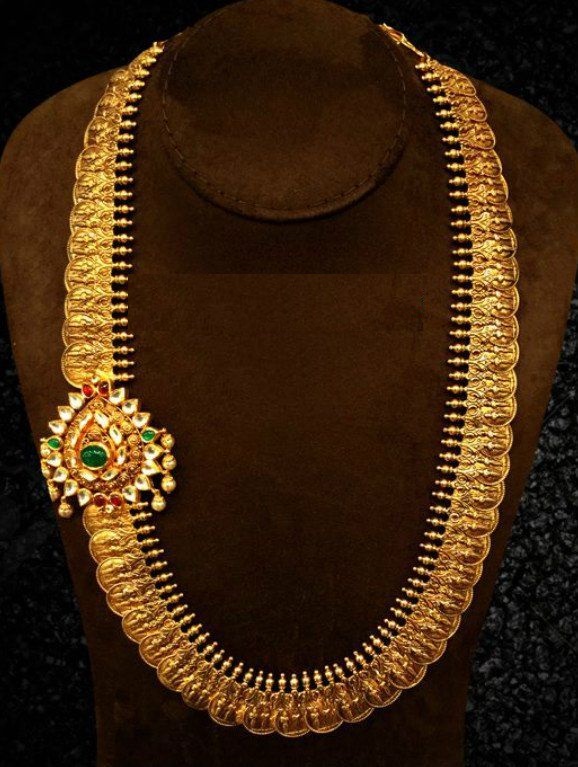Chettinad Jewelry | Dhanalakshmi Jewelers | Coin Necklace