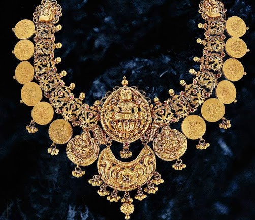 Chettinad Jewelry | Dhanalakshmi Jewelers | Coin Necklace | Kasu mala