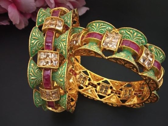 Meenakari bangles