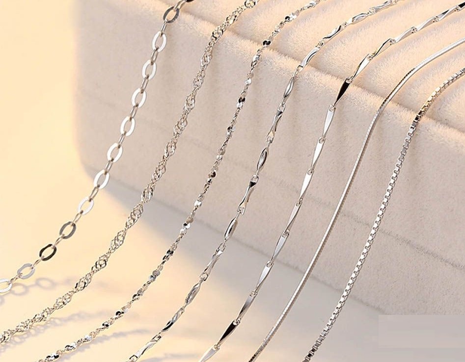 Thin Silver Chains