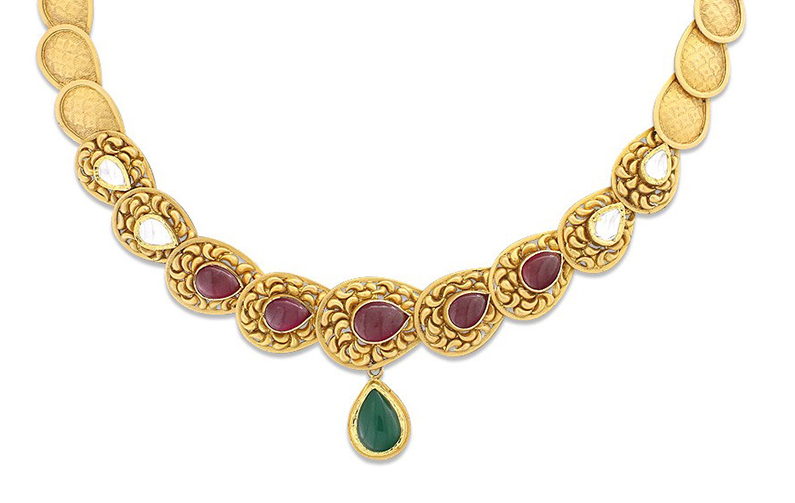 Kundan Necklace Dhanalakshmi Jewellers