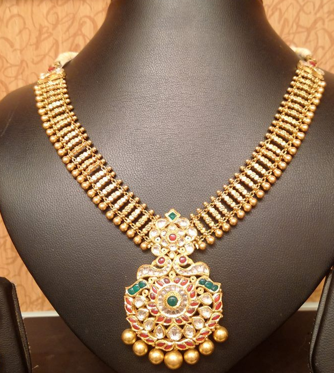 Light Weight Antique Kundan Necklace