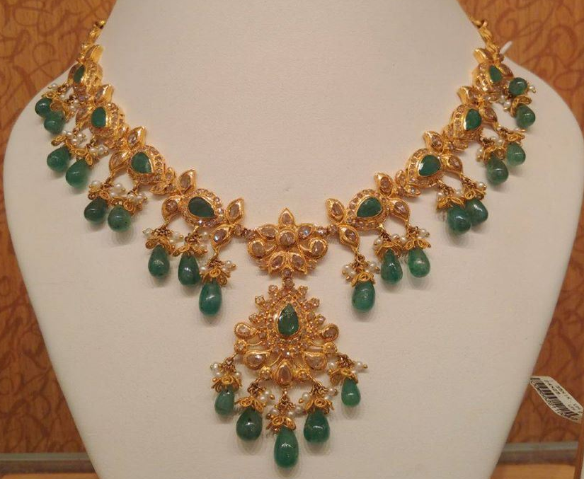 Kundan Necklace Dhanalakshmi Jewellers