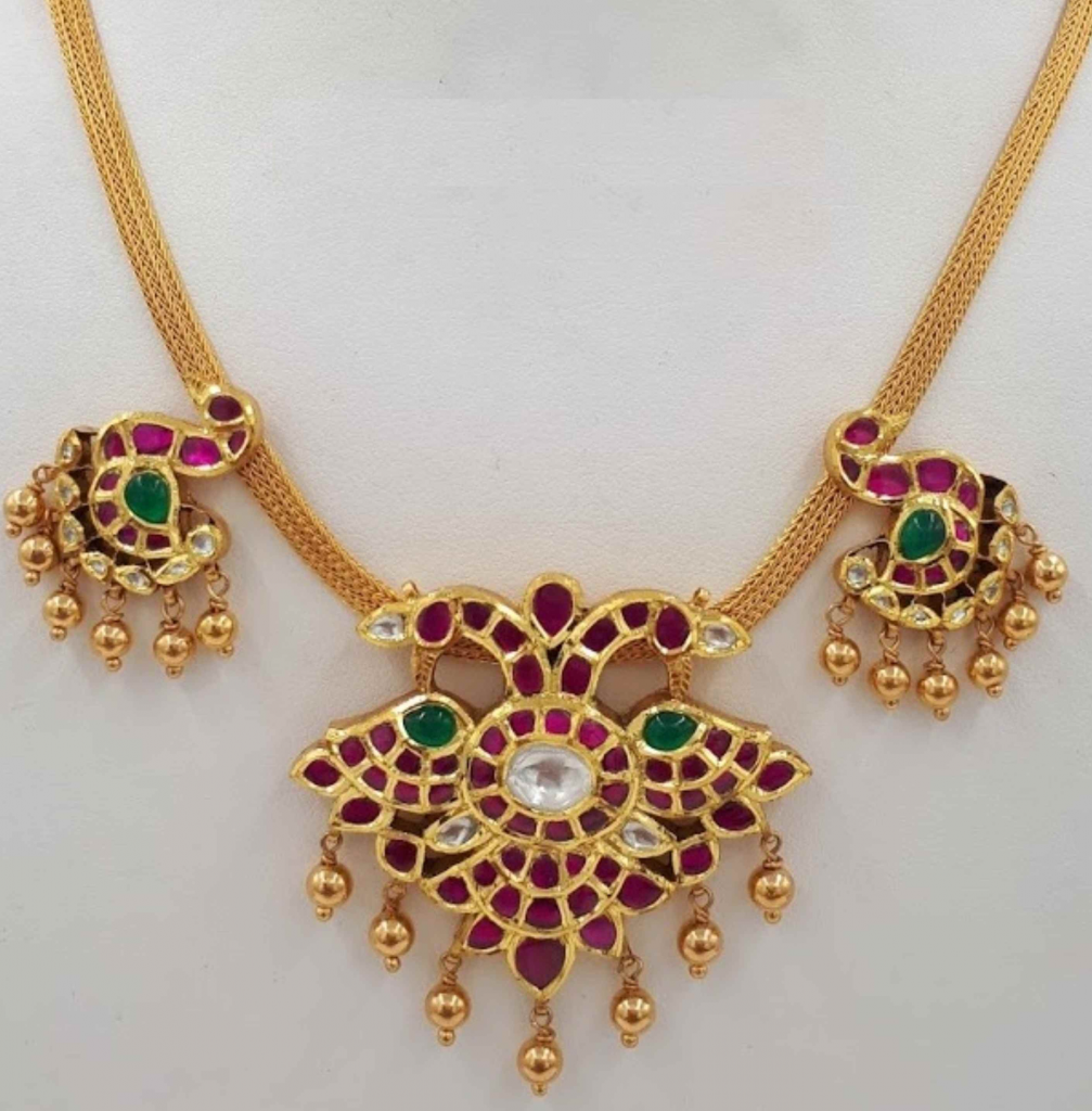 Kundan Necklace Dhanalakshmi Jewellers