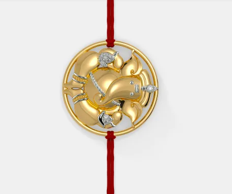 Gold Rakhi