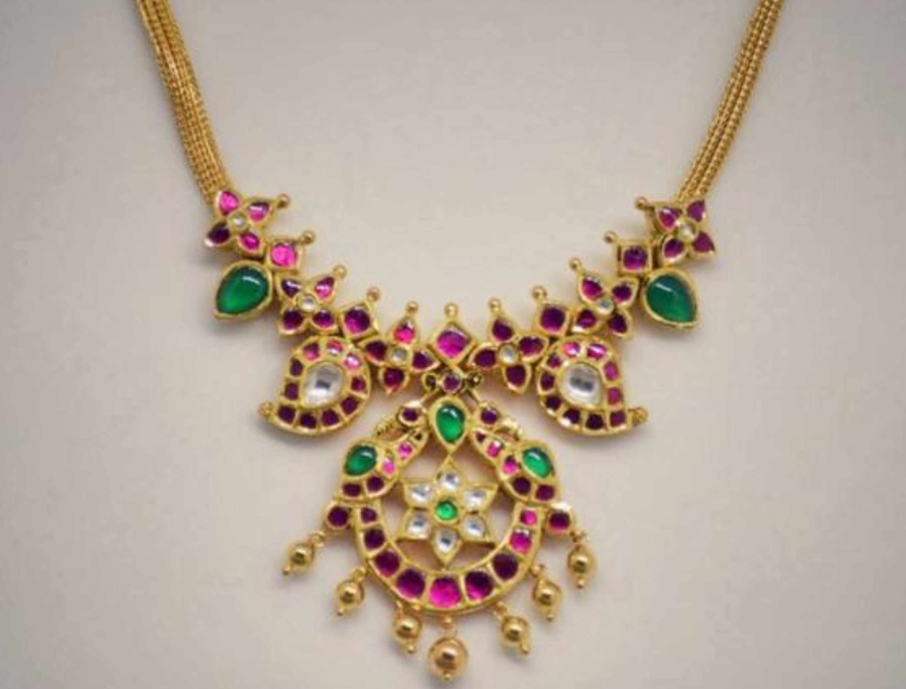 Kundan Necklace Dhanalakshmi Jewellers