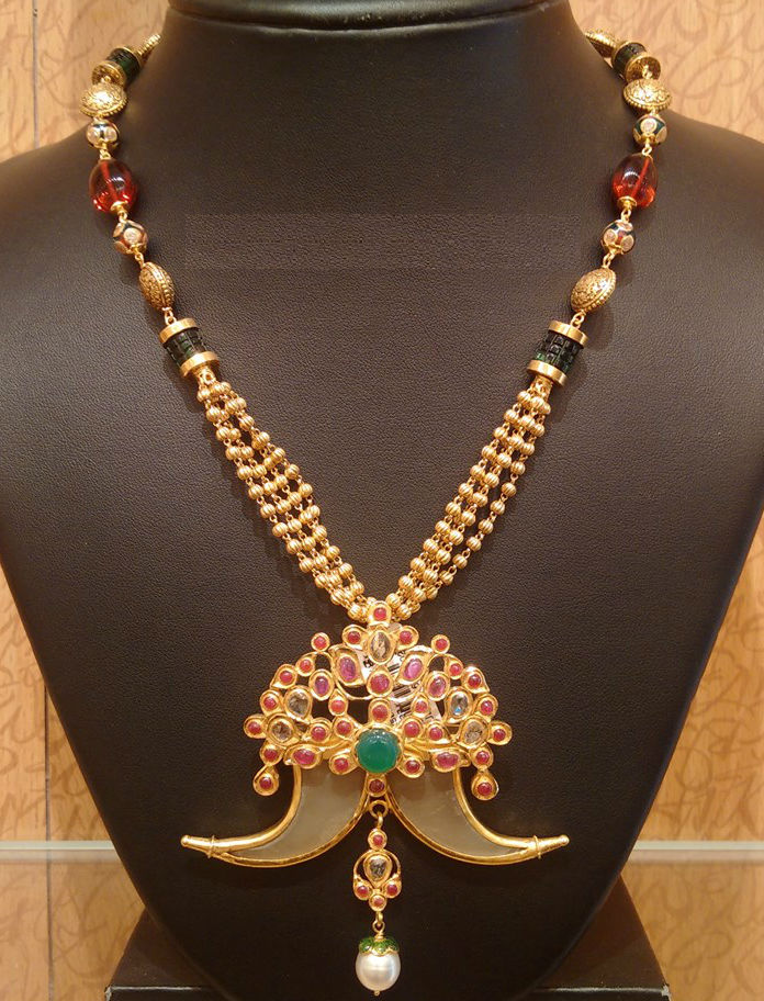 Puligoru necklace | Dhanalakshmi Jewellers