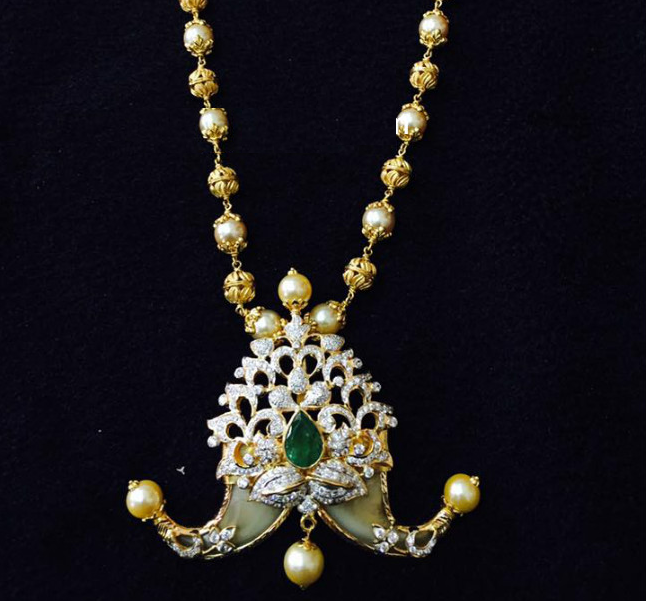 Puligoru necklace | Dhanalakshmi Jewellers