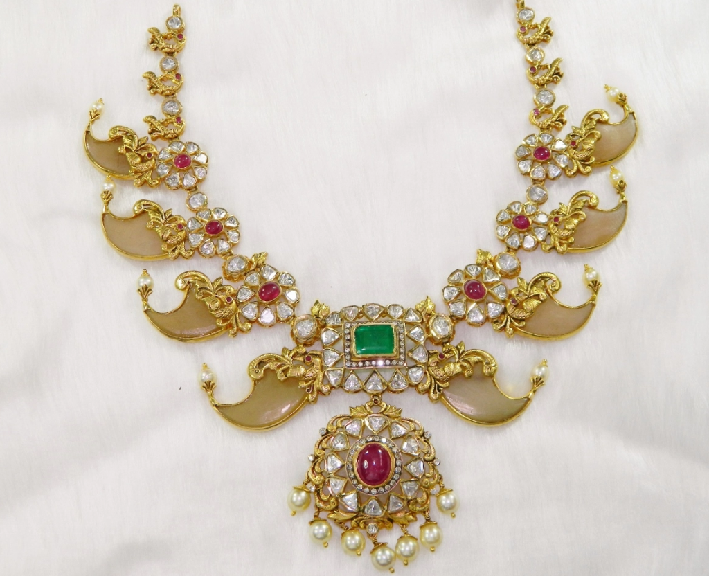 Puligoru necklace | Dhanalakshmi Jewellers