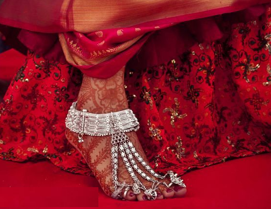 Kaal Pilli | Silver Anklets for Kodava Brides | Dhanalakshmi Jewellers