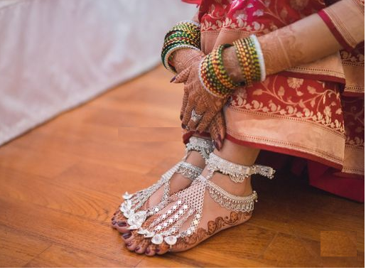 Kaal Pilli | Silver Anklets for Kodava Brides | Dhanalakshmi Jewellers