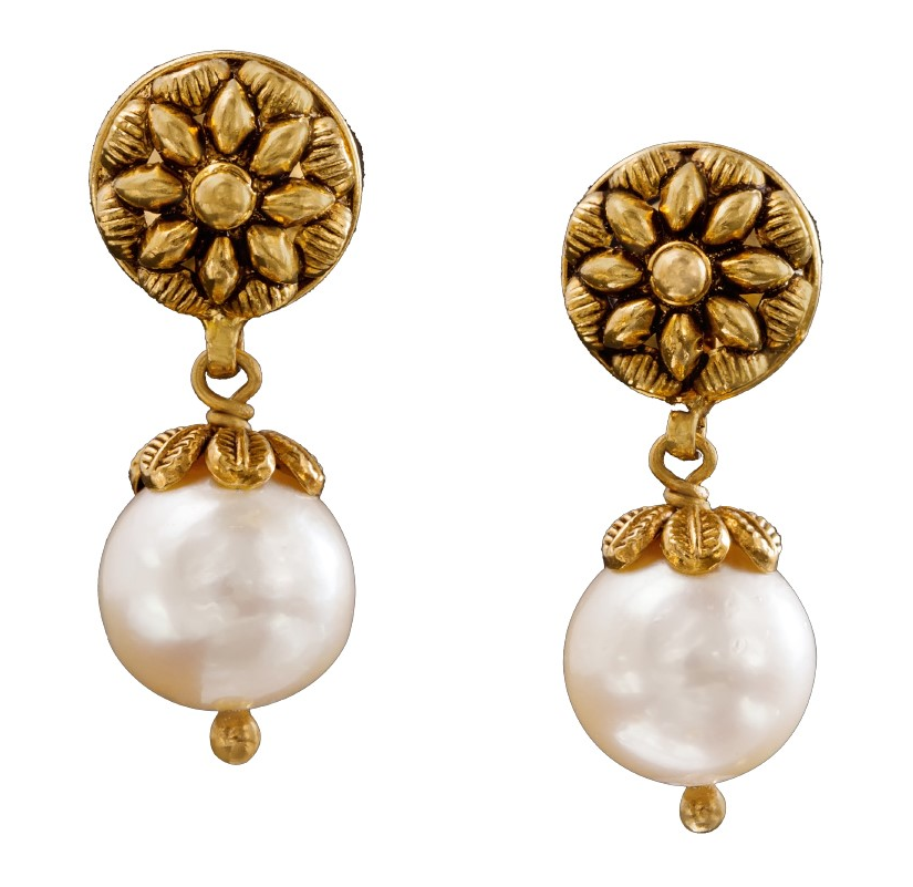 Pearl Earrings | Dhanalakshmi Jewellers