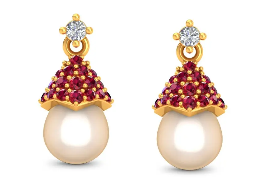 Pearl Earrings | Dhanalakshmi Jewellers