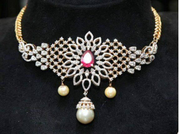 Diamond Choker Necklace Designs