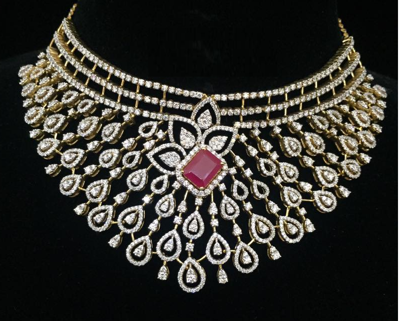 Diamond Choker Necklace Designs