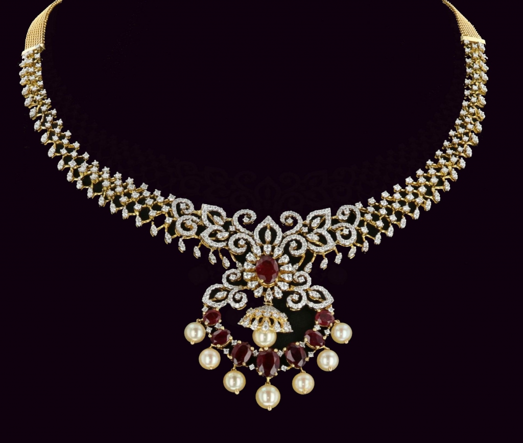 Diamond Choker Necklace Designs