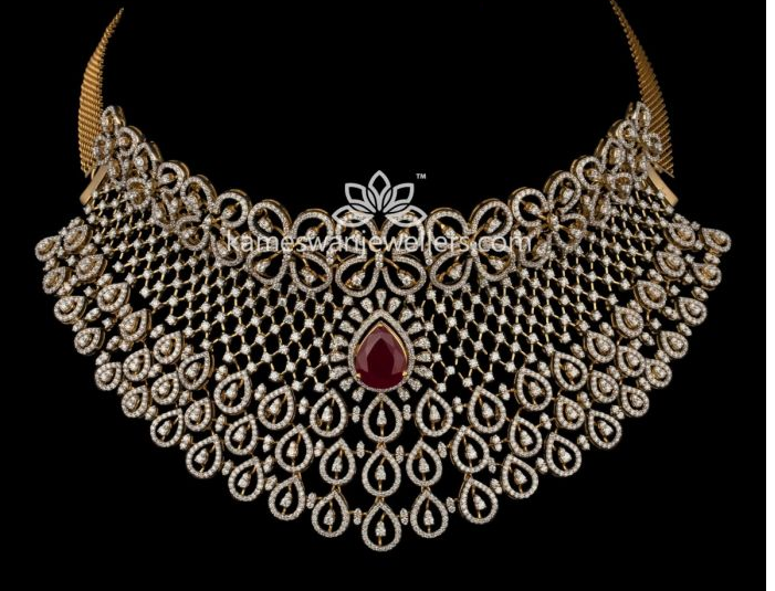 Diamond Choker Necklace Designs