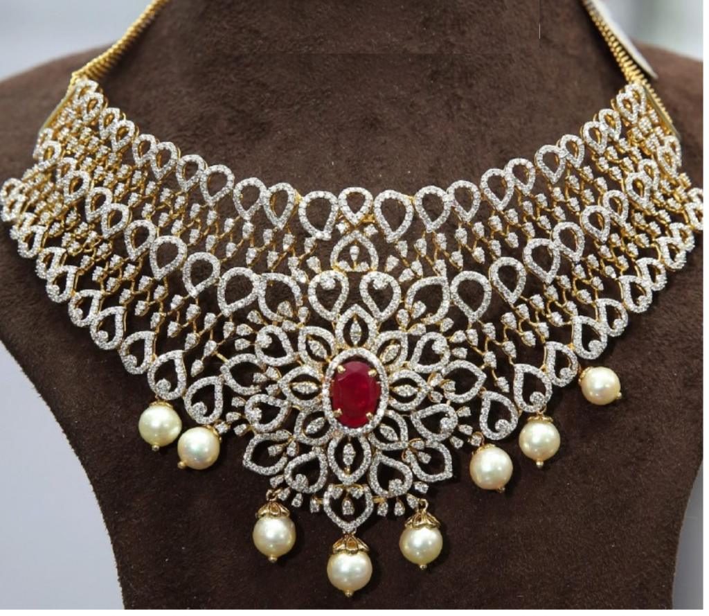 Diamond Choker Necklace Designs