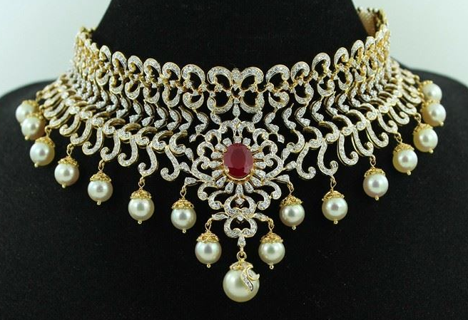 Diamond Choker Necklace Designs