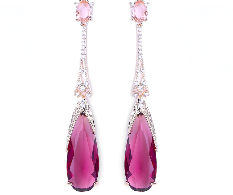 Tourmaline Earrings | Dhanalakshmi Jewelers