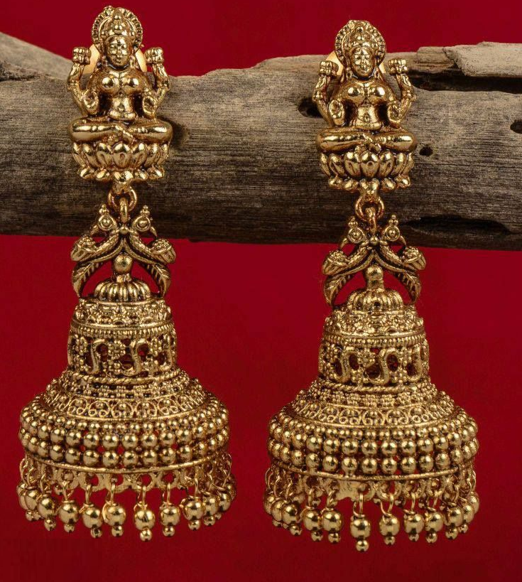 Buy Antique Gold Plated Ela Earrings | Tarinika - Tarinika India