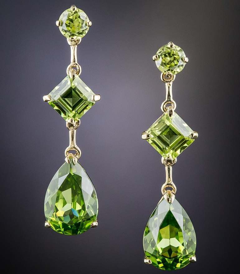 Peridot Earrings | Dhanalakshmi Jewelers