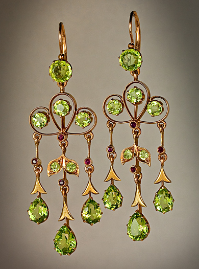 Peridot Earrings | Dhanalakshmi Jewelers