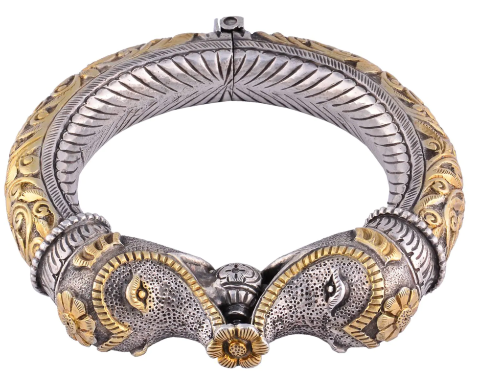 Elephant Design Gold Bangles