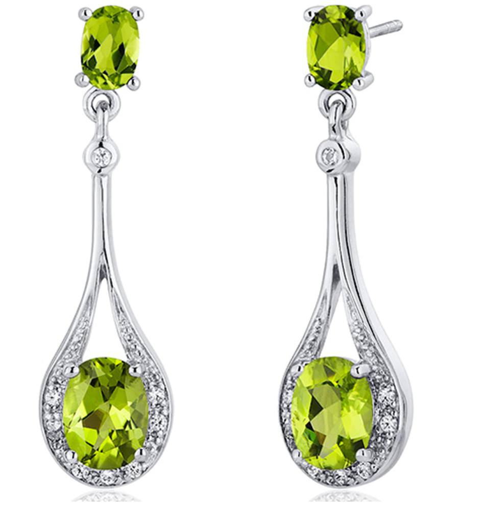 Peridot Earrings | Dhanalakshmi Jewelers