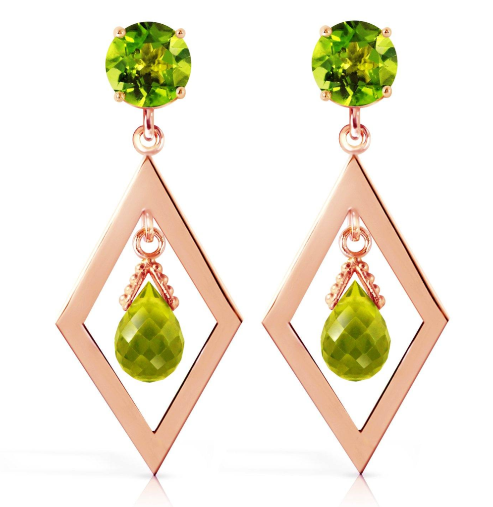 Peridot Earrings | Dhanalakshmi Jewelers