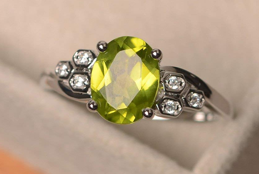 Peridot Rings | Dhanalakshmi Jewelers