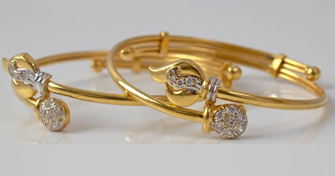 Gold Bangles for Baby Girl | Dhanalakshmi Jewelers