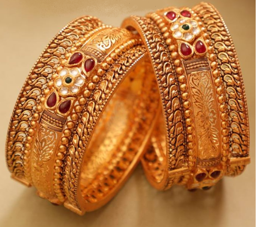 Rajputi Gold Bangles Design