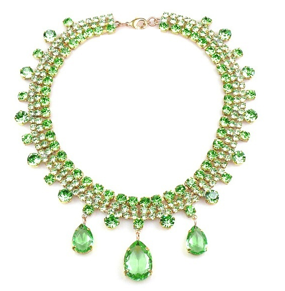 Peridot Necklace | Dhanalakshmi Jewelers