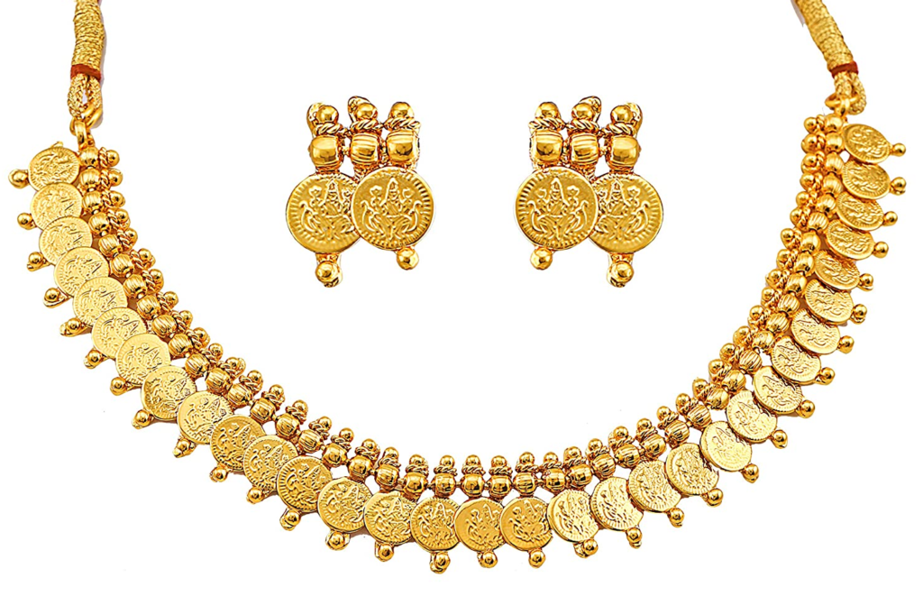 Gold Necklace and Earring Set Designs