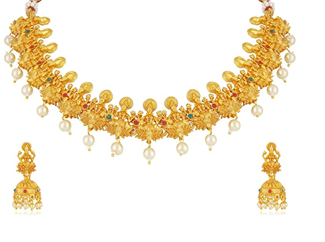 Gold Necklace and Earring Set Designs