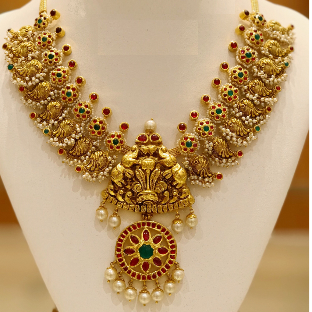 Nakshi Jewelry|Traditional Temple Jewelry| Hara|Antique Jewellery