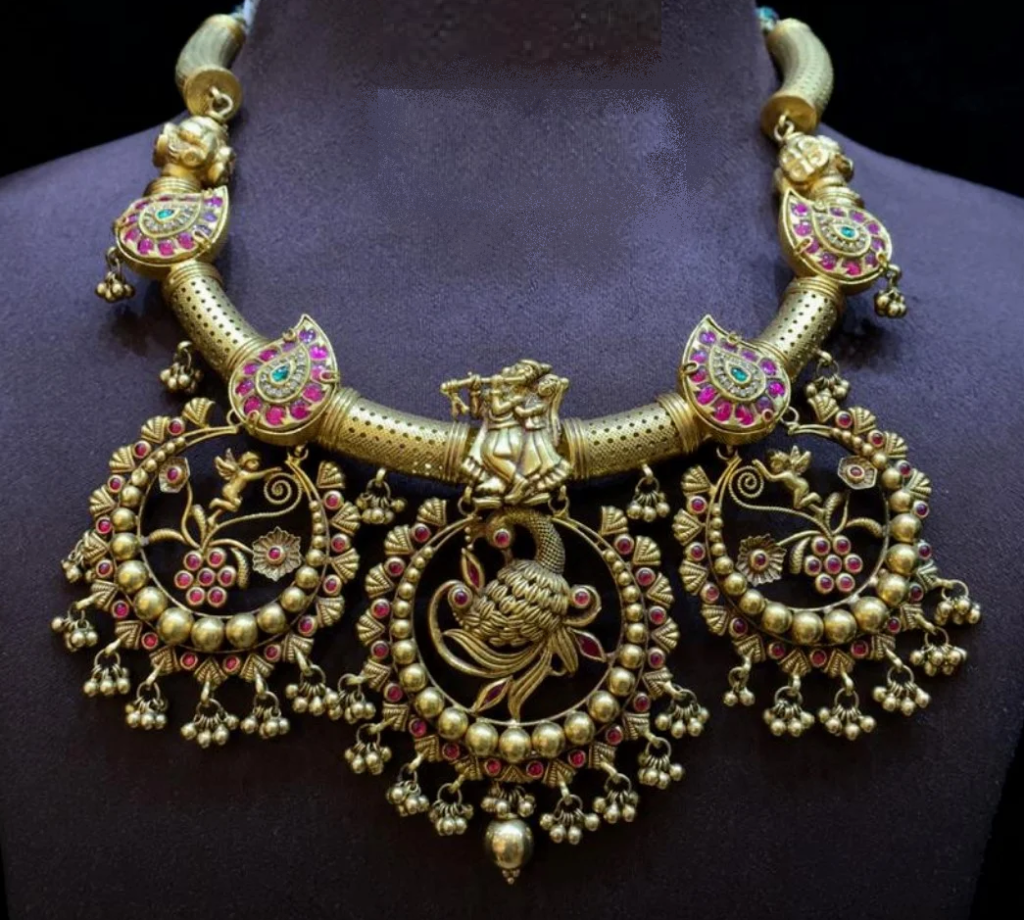 Nakshi Jewelry|Traditional Temple Jewelry| Hara|Antique Jewellery