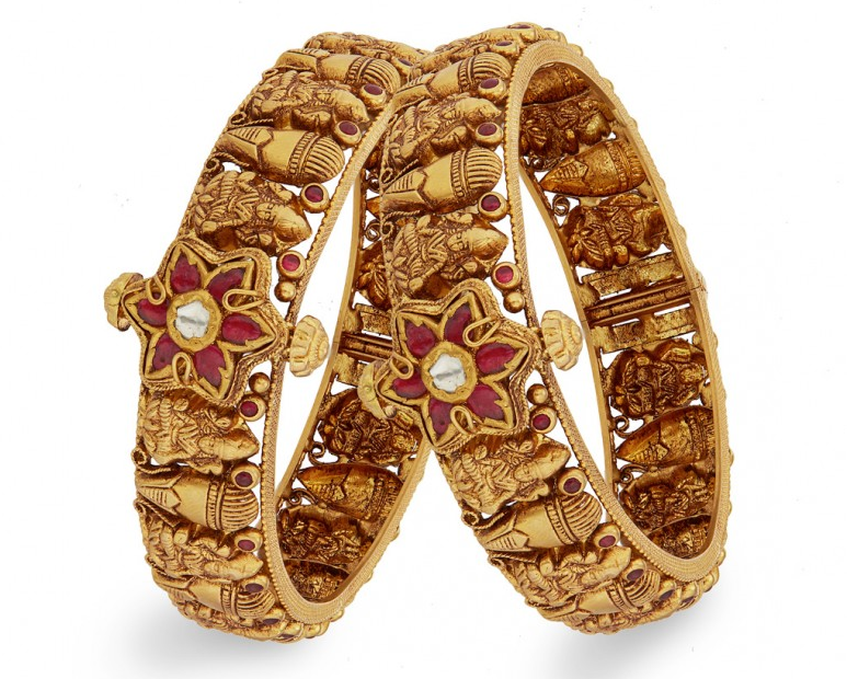 Antique Gold Bangles Designs | Dhanalakshmi Jewellers|Antique Gold Bangles Designs | Dhanalakshmi Jewellers|Nakshi Jewelry|Traditional Temple Jewelry| Gold Bangles|Antique Jewellery 