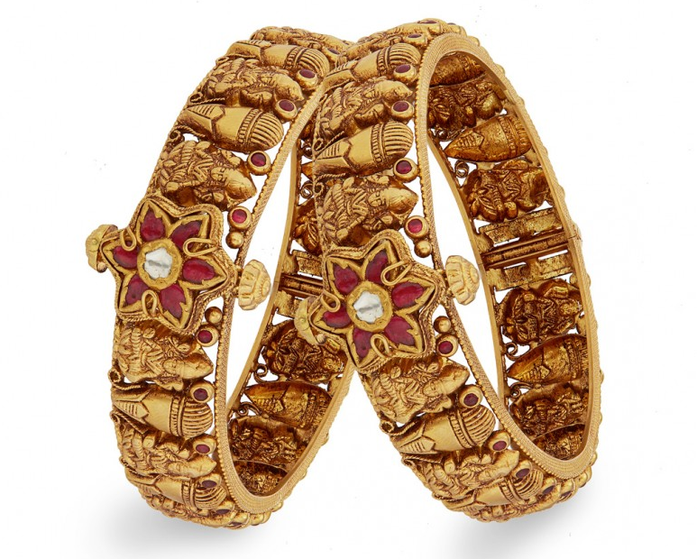 Antique Gold Bangles Designs | Dhanalakshmi Jewellers|Antique Gold Bangles Designs | Dhanalakshmi Jewellers|Nakshi Jewelry|Traditional Temple Jewelry| Gold Bangles|Antique Jewellery