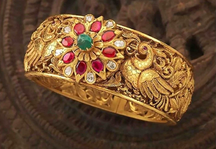 Antique Gold Bangles Designs | Dhanalakshmi Jewellers|Antique Gold Bangles Designs | Dhanalakshmi Jewellers|Nakshi Jewelry|Traditional Temple Jewelry| Gold Bangles|Antique Jewellery