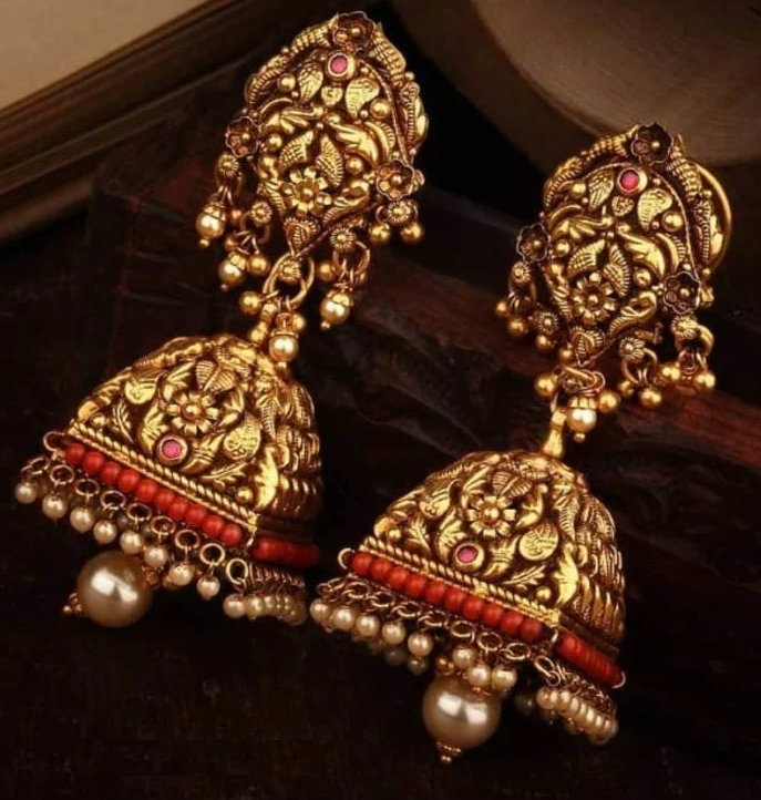 Antique Gold Earrings Designs | Dhanalakshmi Jewellers|Antique Gold Earrings Designs | Dhanalakshmi Jewellers|Antique Gold Bangles Designs | Dhanalakshmi Jewellers|Nakshi Jewelry|Traditional Temple Jewelry| Gold Earrings|Antique Jewellery