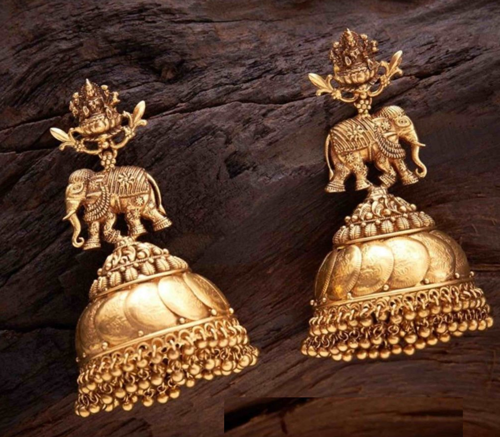 Antique Gold Earrings Designs | Dhanalakshmi Jewellers|Antique Gold Earrings Designs | Dhanalakshmi Jewellers|Antique Gold Bangles Designs | Dhanalakshmi Jewellers|Nakshi Jewelry|Traditional Temple Jewelry| Gold Earrings|Antique Jewellery 