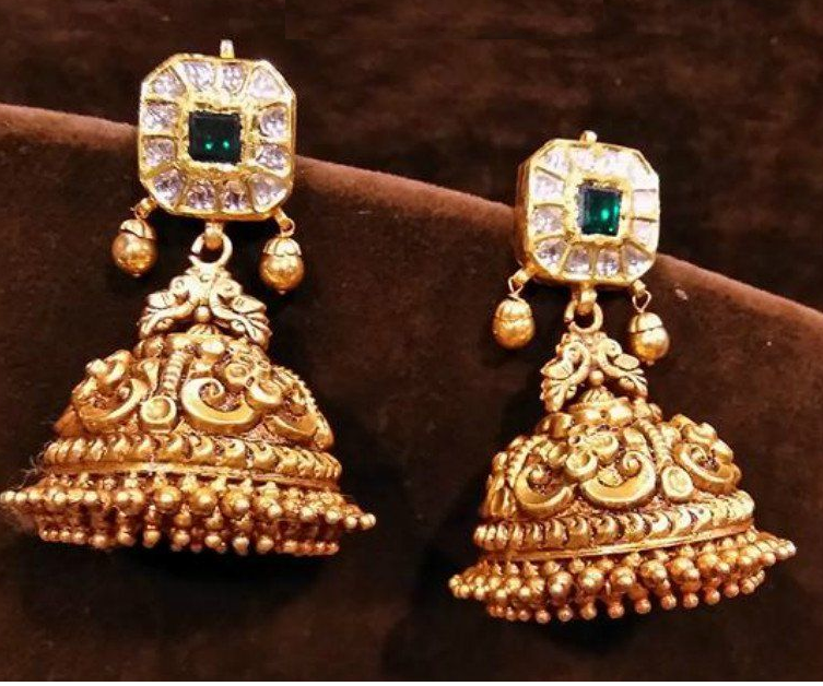 Antique Gold Earrings Designs | Dhanalakshmi Jewellers|Antique Gold Earrings Designs | Dhanalakshmi Jewellers|Antique Gold Bangles Designs | Dhanalakshmi Jewellers|Nakshi Jewelry|Traditional Temple Jewelry| Gold Earrings|Antique Jewellery 