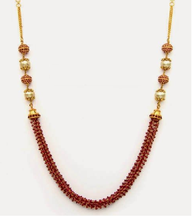 Light weight Gold Necklace Designs